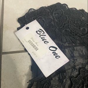 Original Blue One Lace Top